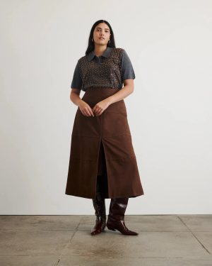 Camilla Knit Top Dark Heather Grey/Bronze Multi