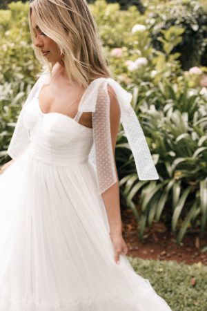 Floret Midi Dress – Off White